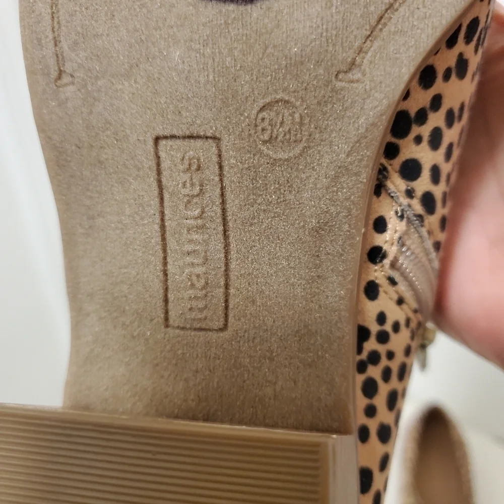 NWOB Maurices Amanda Leopard Stitch Low Side Shootie Size 8.5